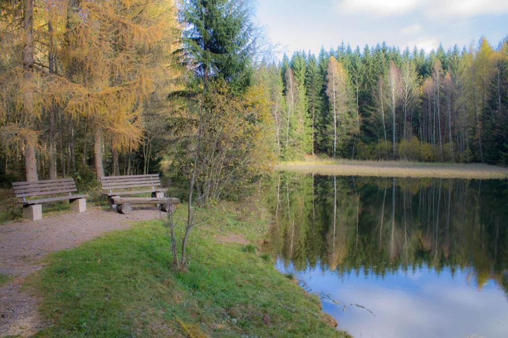 Erzgebirgsidyll Breitenbrunn - Waldhaus Neuer Anbau 외부 사진